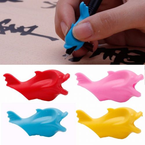 10 Pcs Children Holder Pencil Writing Grip Hold Pen Posture Correction Tool Fish