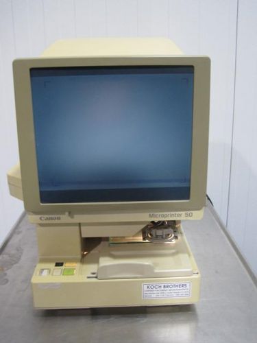 Canon m32033 microprinter 50 micro-printer microfilm/microfiche reader lens c04 for sale