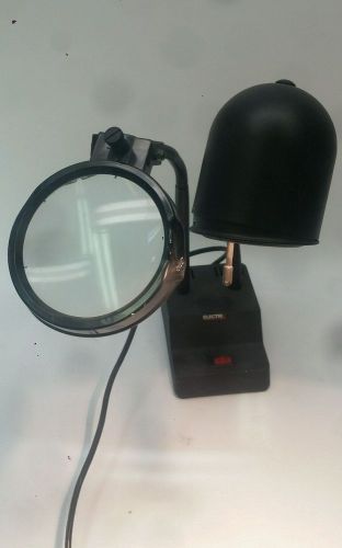 Electrix 7310 n127 black halogen inspection lamp magnifying lens uv filter lab for sale