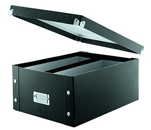 Snap-n-store double wide cd storage box, black (sns01658) for sale