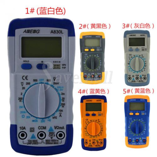 Portable LCD Digital Voltmeter Ammeter Ohmmeter Multimeter AC DC Tester Meter