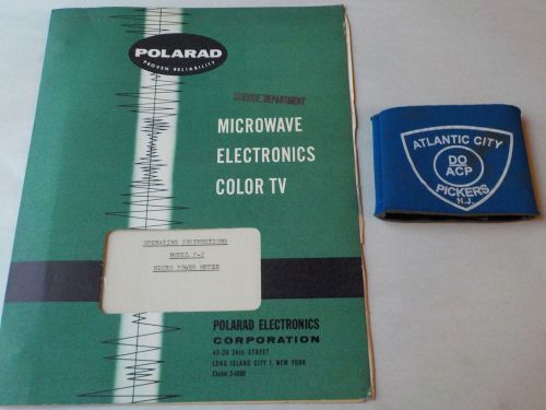 POLARAD MODEL P-2 MICRO POWER METER OPERATING INSTRUCTIONS