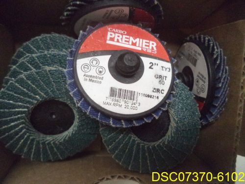 Pack of 10: carbo premier  2&#034; 60 grit sanding discs za resin cloth part 776960 for sale