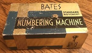 Bates Numbering Machine Standard Movement 8 Wheel Style A Stamper