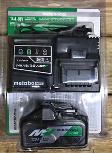 Hitachi / Metabo HPT UC18YSL3B1 14.4/18V Charger w/Li-on 4.0 Ah Battery - New