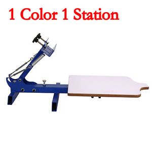 Single 1 Color 1 Station T-shirt Silk Screen Printing Machine Stainless Steel