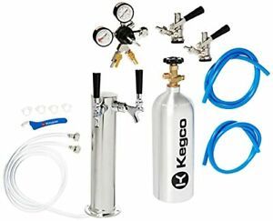 Dual Tap Tower Kegerator Conversion Kit, None