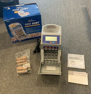 Royal Sovereign Fast Sort Digital Coin Sorter FS-3D With Original Box &amp; Tubes