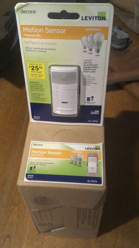 LEVITON IPV02 DECORA MOTION SENSOR &#034;WHITE&#034;  **FOR LIGHTS &amp; MOTORS**