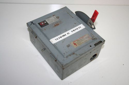 * CUTLER HAMMER 4144H441 SAFETY SWITCH 30AMP 240VAC 3POLE