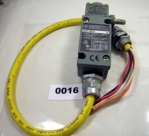 (0016) Allen Bradley Limit Switch 802T-AMPT w/ 40146-071-53 Head