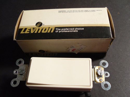 Leviton 15A 120/277V AC #5693-2-White 3-Way Grounding Rocker Switch NEW