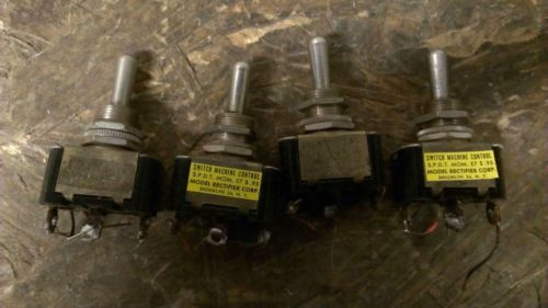 Vintage 3 pole toggle switch 4 piece lot 3a 250 vac 6a 125 vac 1/4 hp (20-240vac for sale