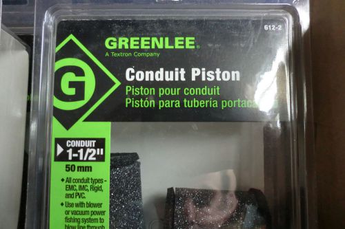 &#034;new&#034; 1 1/2&#034; greenlee conduit piston &#034;mouse&#034; # 612, for emc, imc, ridgid, pvc, for sale