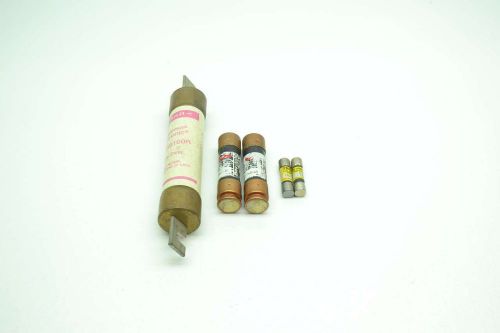 LOT 5 NEW ASSORTED TRS100R FRN-R-40 FNQ-1/2 40/100/1/4/1-1/4A AMP FUSE D402637