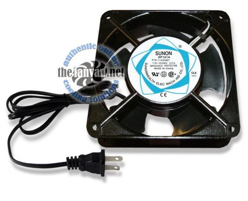 Heavy Duty Metal 115V AC Fan 4.75&#034; x 1.5&#034; w/ 4 Ft. Cord Plugs into Wall Socket!