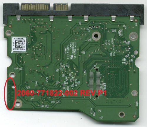 WD4003FZEX-00Z4SA0 WD4003FZEX 2060-771822-002 REV P1 771822 4TB PCB board +FW