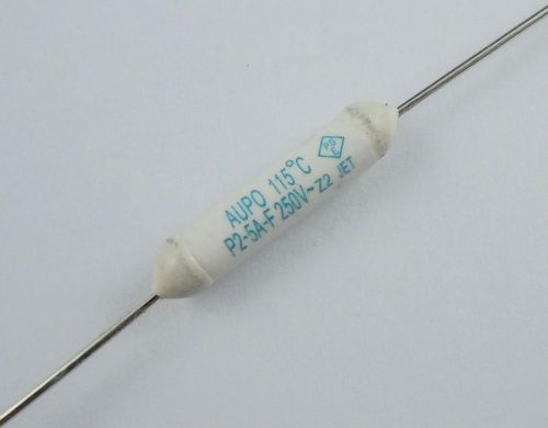 50 pcs aupo pico thermal fuse tf cutoff 115°c 250v 5a p2-5a-f for sale