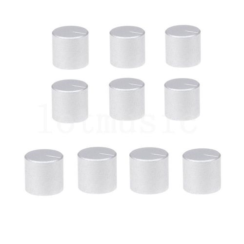 10pcs 20*17mm Silver Knob Cap Mini Aluminum Potentiometer Knobs Cap New