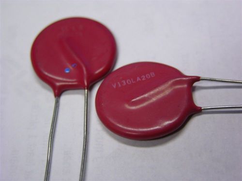 25 General Electric L8 130L20 / V130LA20B 130V 1900pF 20mm Leaded Varistors