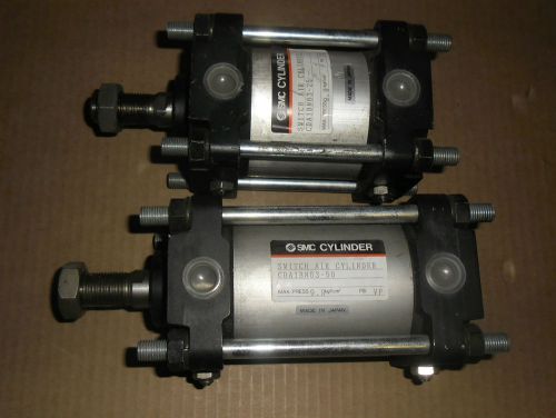 Lot of 2 SMC Tie-Rod Cylinder CDA1BN63-25 + CDA1BN63-50