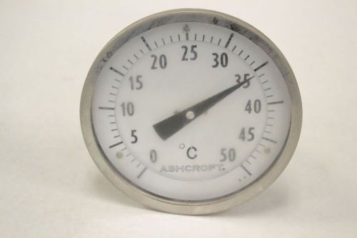 ASHCROFT 3IN PROBE STEM TEMPERATURE 0-50C 5 IN DIAL 1/2 IN NPT GAUGE B306595