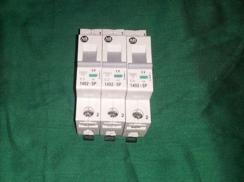 LOT OF ALLEN BRADLEY 1492SP-1 CIRCUIT BREAKERS  3A,2A,5A