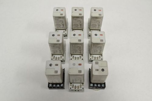 9X ALLEN BRADLEY ASSORTED 700-HA33A1 700-HA32Z24 CONTROL RELAY SER C 10A B245521