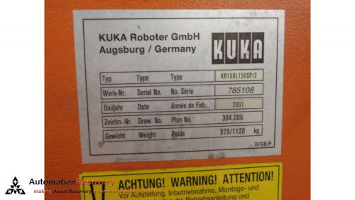 KUKA KR150 SERIES 785108 - KR150L150SP/2,