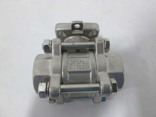 NEW DYNAQUIP 1-4408 PN64 1000 STAINLESS SOCKET WELD 1 IN NPT BALL VALVE D355748