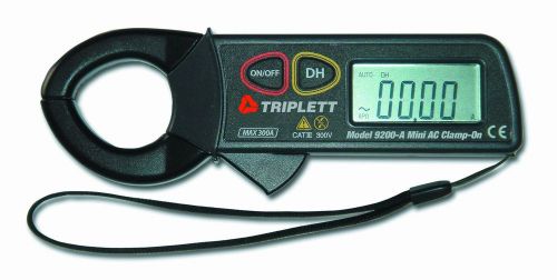 Triplett 9200-A Mini AC Clamp-On Meter, Autoranging, 0 to 300 Amps AC