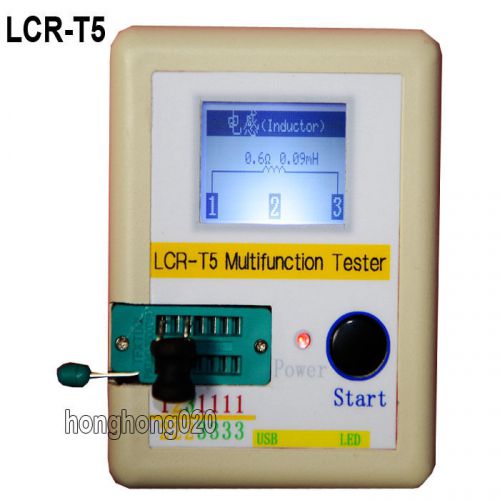 Transistor tester diode triode capacitance esr meter mos triac + case + battery for sale