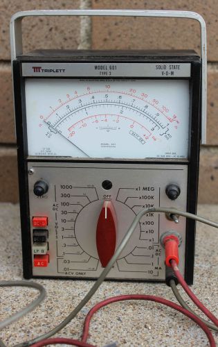 TRIPLETT MODEL 601 Type 2 VOM VOLT OHM METER