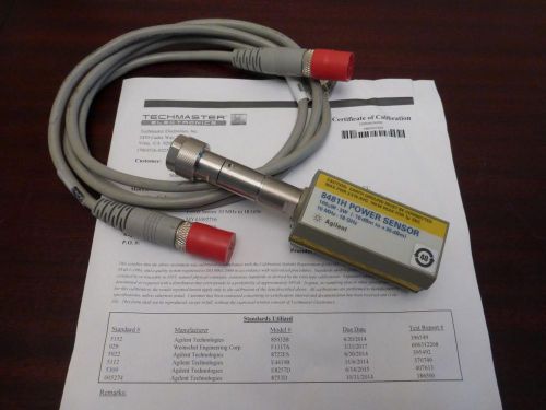 Agilent / HP 8481H 10 MHz - 18 GHz RF Power Sensor (-10 to +35dBm) - CALIBRATED!