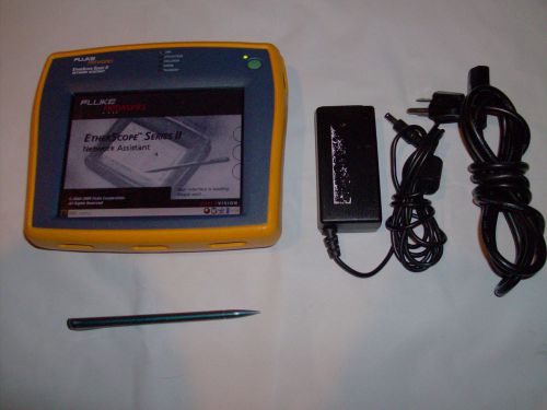 FLUKE ETHERSCOPE II- ETHERNET - FIBER TESTING **NO RESERVE**