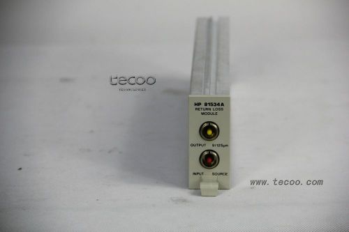 Agilent/hp 81534a return loss module for sale