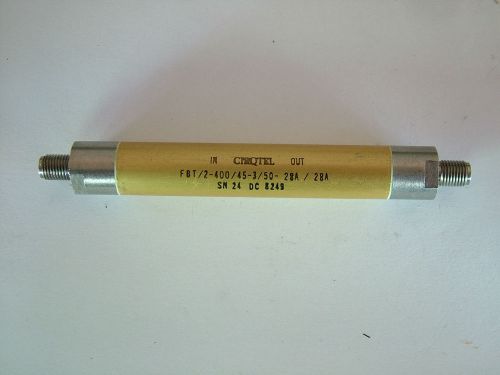 RF FILTER SMA CF 400MHz   BW 56MHz FBT/2-400/45-3/50-28A/28A