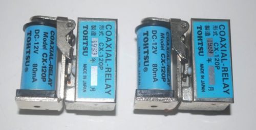 Tohtsu CX-120P SPDT Coaxial RF Switch - (2 pcs.)