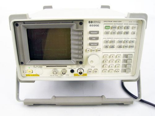 HP AGILENT 8595E 6.5 GHZ SPECTRUM ANALYZER WITH 041 105 140 151 163 J62 J63 J66