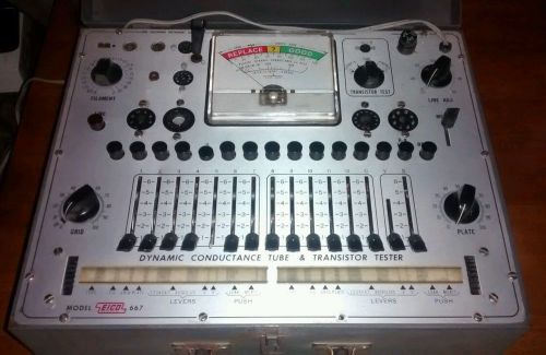 EICO 667 ELECTRON TUBE TESTER With Manual