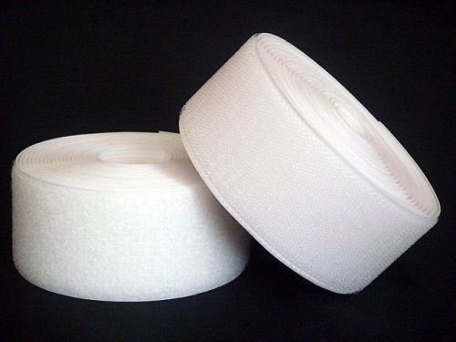 VSW38 (HOOK ONLY) One Yd x 1.5&#034; (38mm) Width WHITE Velcro Roll Sew-on Tape 2110B