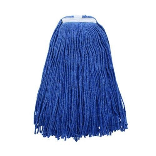 Winco MOPH-32C Blue Wet Mop Head With Cut End 32 oz.