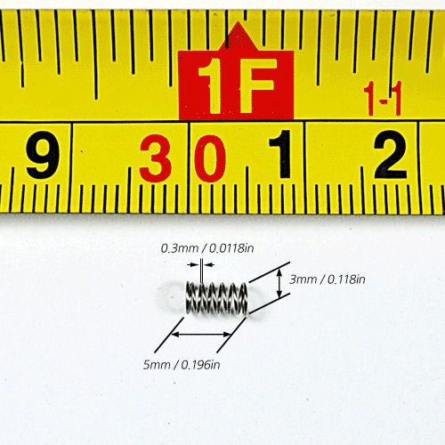 100ea 510Compression Springs sus 0.118&#034;ODX0.196&#034;FL YUHAN SPRING CO.