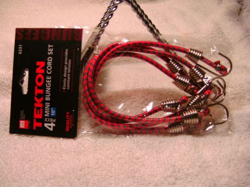 Tekton 4 pc Mini Bungee Cord Set *NIP*