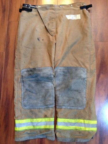 Firefighter PBI Gold Bunker/Turn Out Gear Globe Pants DCFD 40W x 28L 2002 GUC