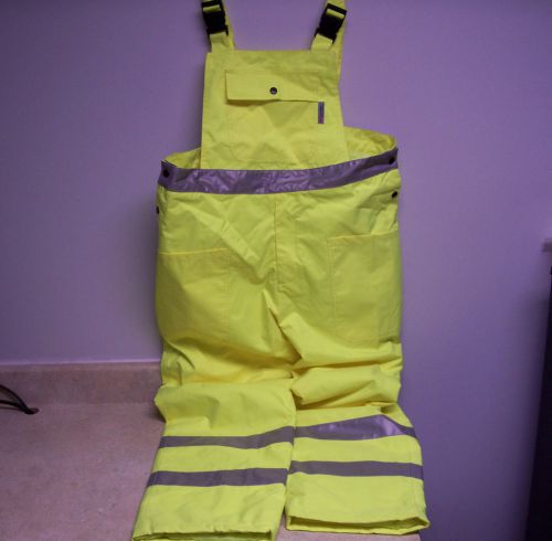 MIFFLIN - HI-VIS REFLECTIVE SAFETY  BIB PANTS OVERALLS  Size 2XL *FREE SHIP*