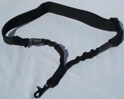 Black High quality Duty tuff Tactical CQB Swivel Single Point Bungi Sling 1yr wa