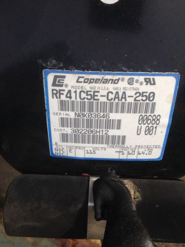 USED COPELAND Model RF41C5E-CAA-250 COMPRESSOR CONDENSER