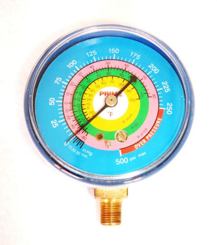PRIME Blue (Low) 3&#034; R-410A Replacement Gauge - 500 PSI (NEW)