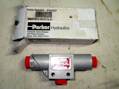 (Q2-5) 1 NIB PARKER 419-4D27 VALVE